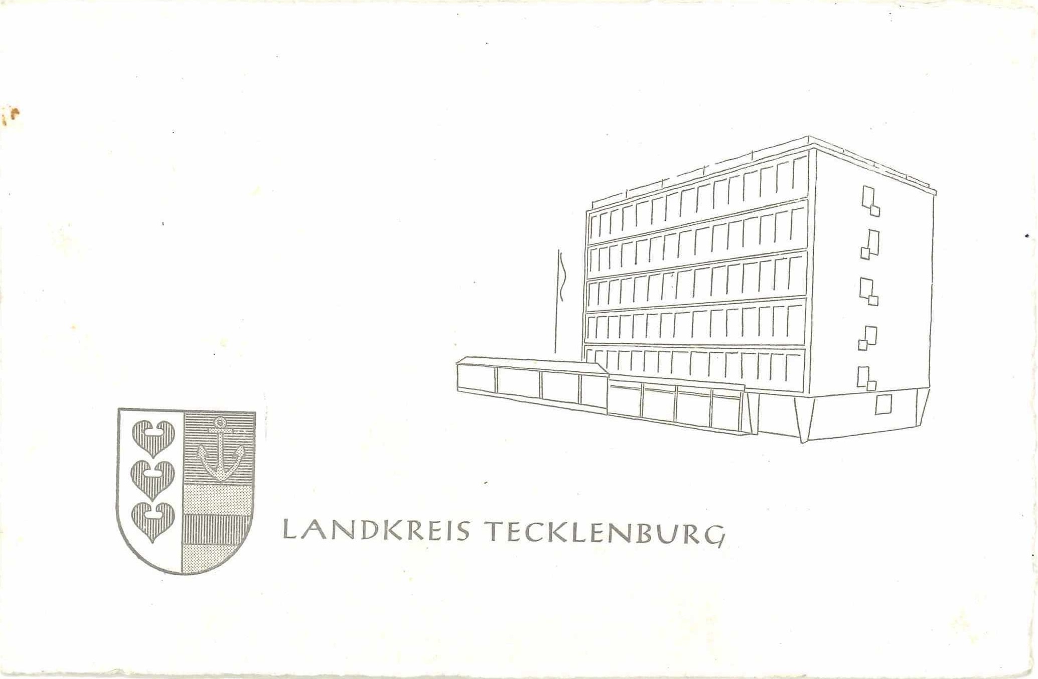 Einladung zur Schuleinweihung 1958 außen Einladung zur Schuleinweihung 1958 außen